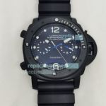 Replica Panerai Submersible Flyback PAM00615 All Black Watch 47MM